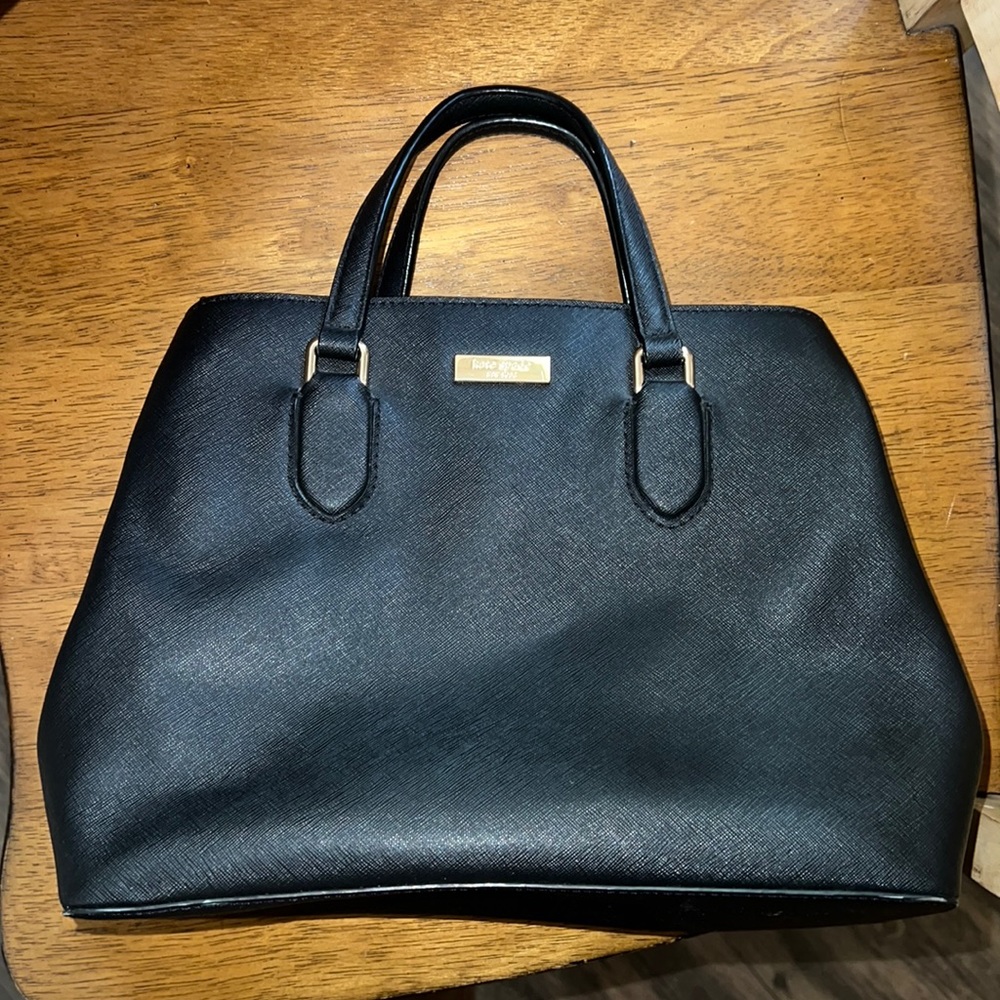 Kate Spade Black leather satchel bag